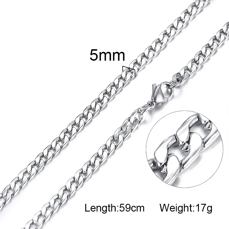Нержавеющая сталь панцирное звено цепи ожерелья для мужчин мужской Colar ювелирные изделия 20-24 дюймов