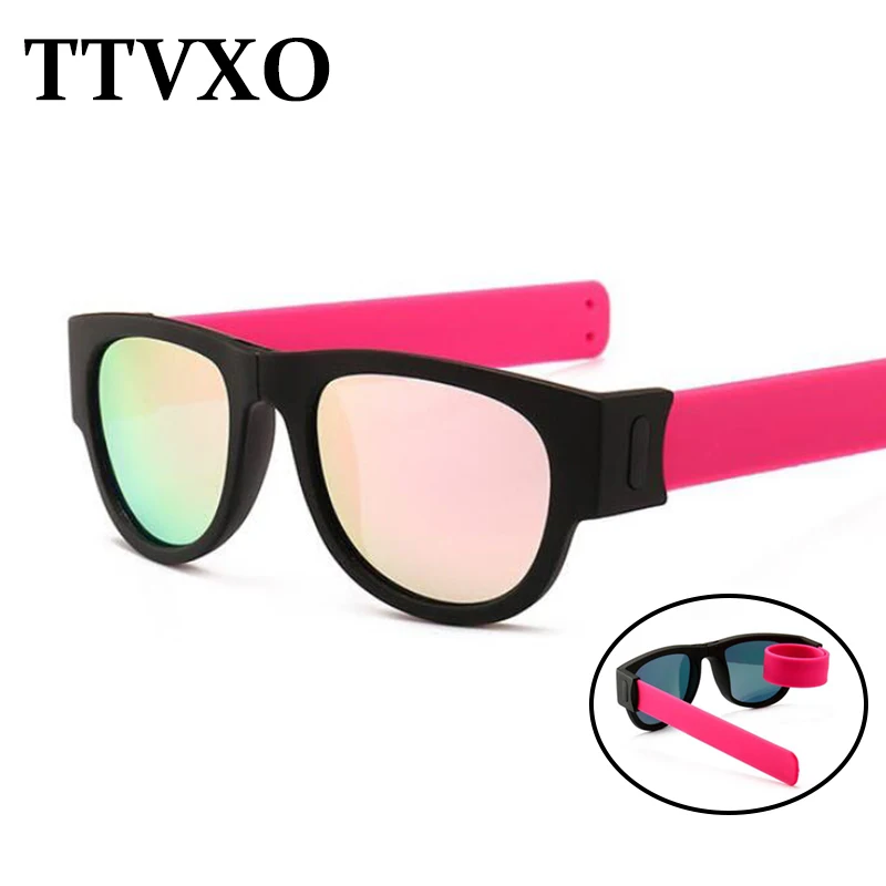 

Foldable Bracelet Sunglasses Men Vintage Designer Shades Square Polarized Sun Glasses Women Outdoor Sports Driving Glasses UV400
