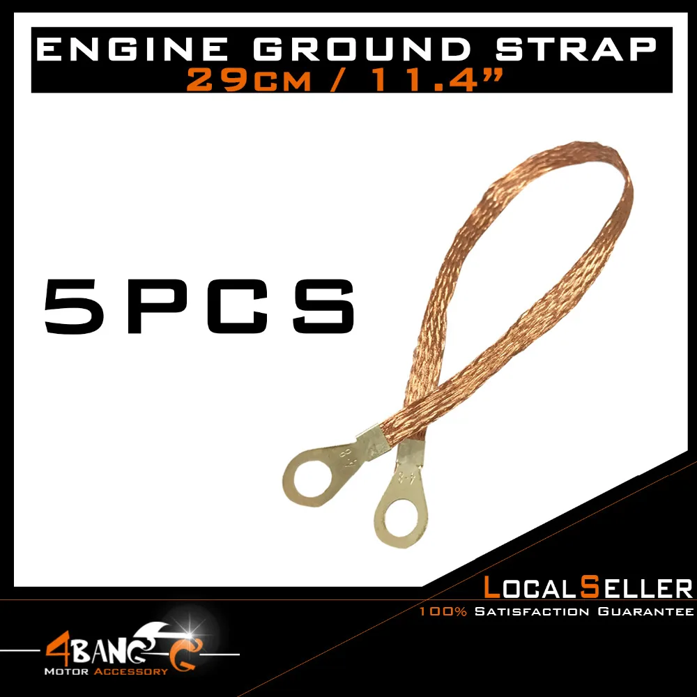 

5pcs 30cm Automotive Non-automotive Body Frame Firewall Engine Ground Strap