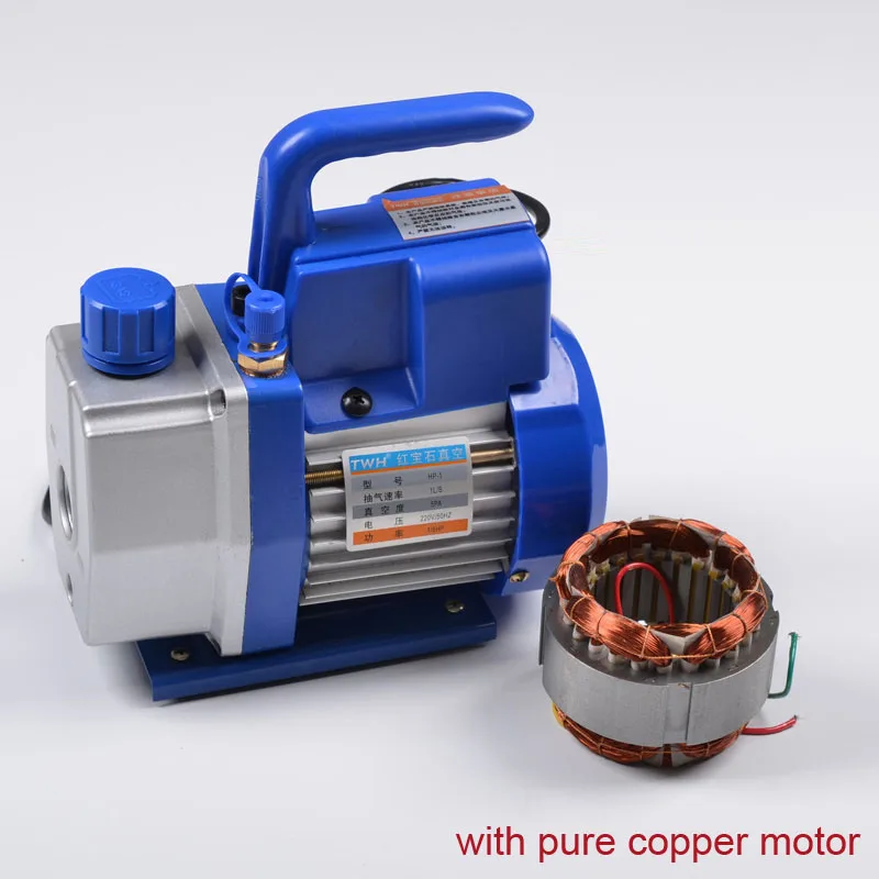 Одноступенчатый 150 куб ФТ/мин 410 Вт вакуумный насос HVAC Tool AC R410a R134 + датчик 2 шланга