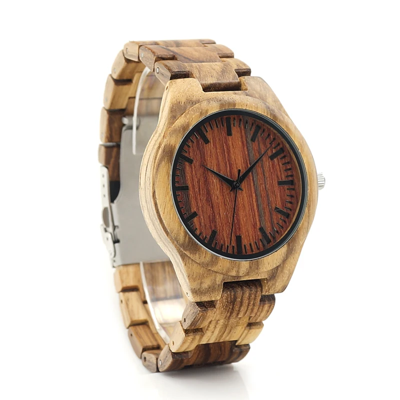 2017 BOBO BIRD Watch Men Brand Handmade Wood Watches Luxury Wooden Band Casual Wristwatches relogio masculino C-K27