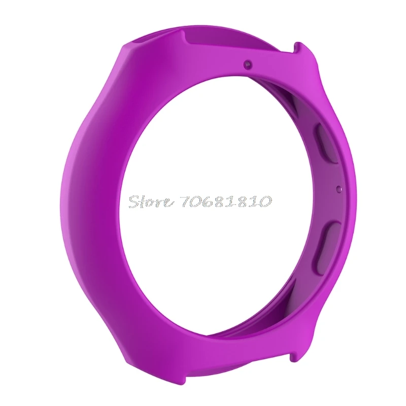 Мягкий силиконовый защитный чехол для samsung Galaxy gear S2 SM-R720& SM-R730 - Цвет: purple