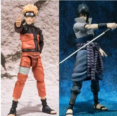 Naruto Shippuden Uzumaki Naruto/Uchiha Sasuke Action Figure14cm PVC ... - Naruto ShippuDen Uzumaki Naruto Uchiha Sasuke Action Figure14cm PVC Japanese Collectible Anime Figura MoDel Figurine KiD