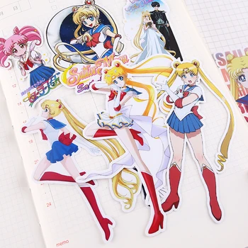

13pcs/pack cute cartoon Sailor Moon Stickers/Anime girls stickers decoration material /waterproof stationery scrapbooking