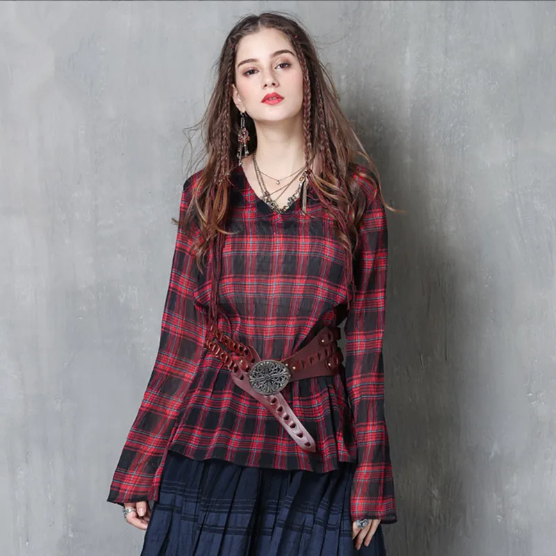 White Vintage Long Lantern Sleeve Cotton High Collar Women