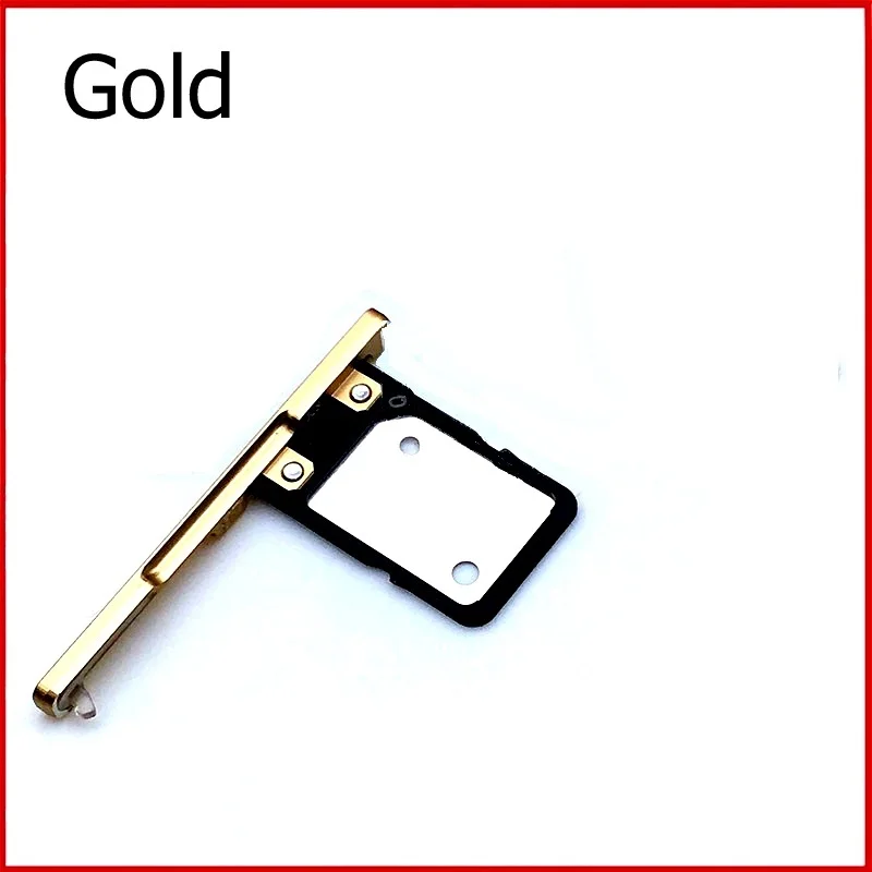 Один/две SIM-карты держатель лотка+ Водонепроницаемый чехол для sony Xperia XA1 G3121 G3123 G3125 Микро-гнездо sim-карты Замена - Цвет: Single Sim-Gold