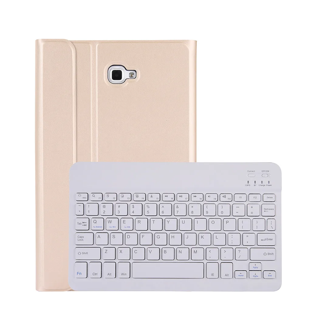 VOBERRY клавиатура Беспроводная Bluetooth клавиатура для samsung Tab A T580/T585 10,1 дюймов ультра-тонкий из искусственной кожи чехол Smart Cover#2