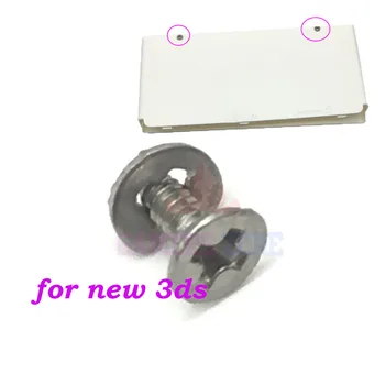 

10sets Silver Replacement For New 3DS 2015 Version Screws With Clip For Back Battery Case Cover