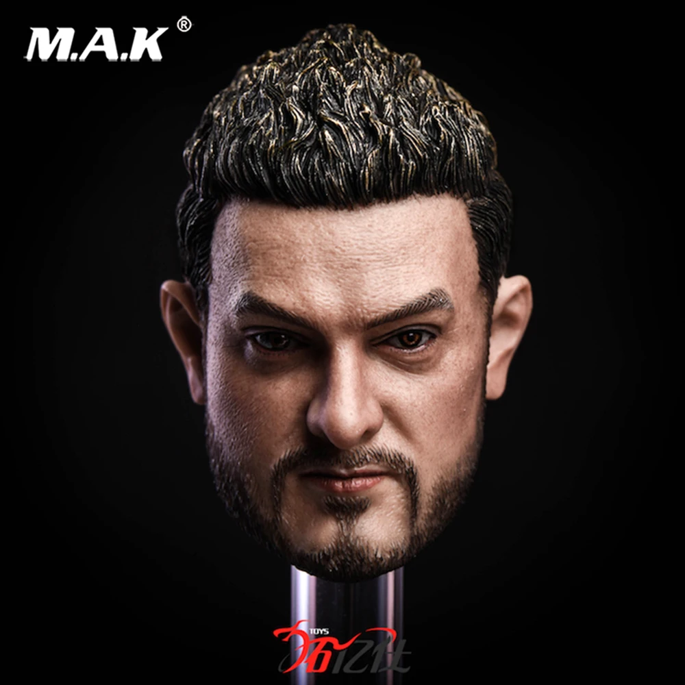 1/6 индийский император, кинозвезда Aamir Khan, голова, резьба, подходит для 12 "мужской модели тела, игрушка