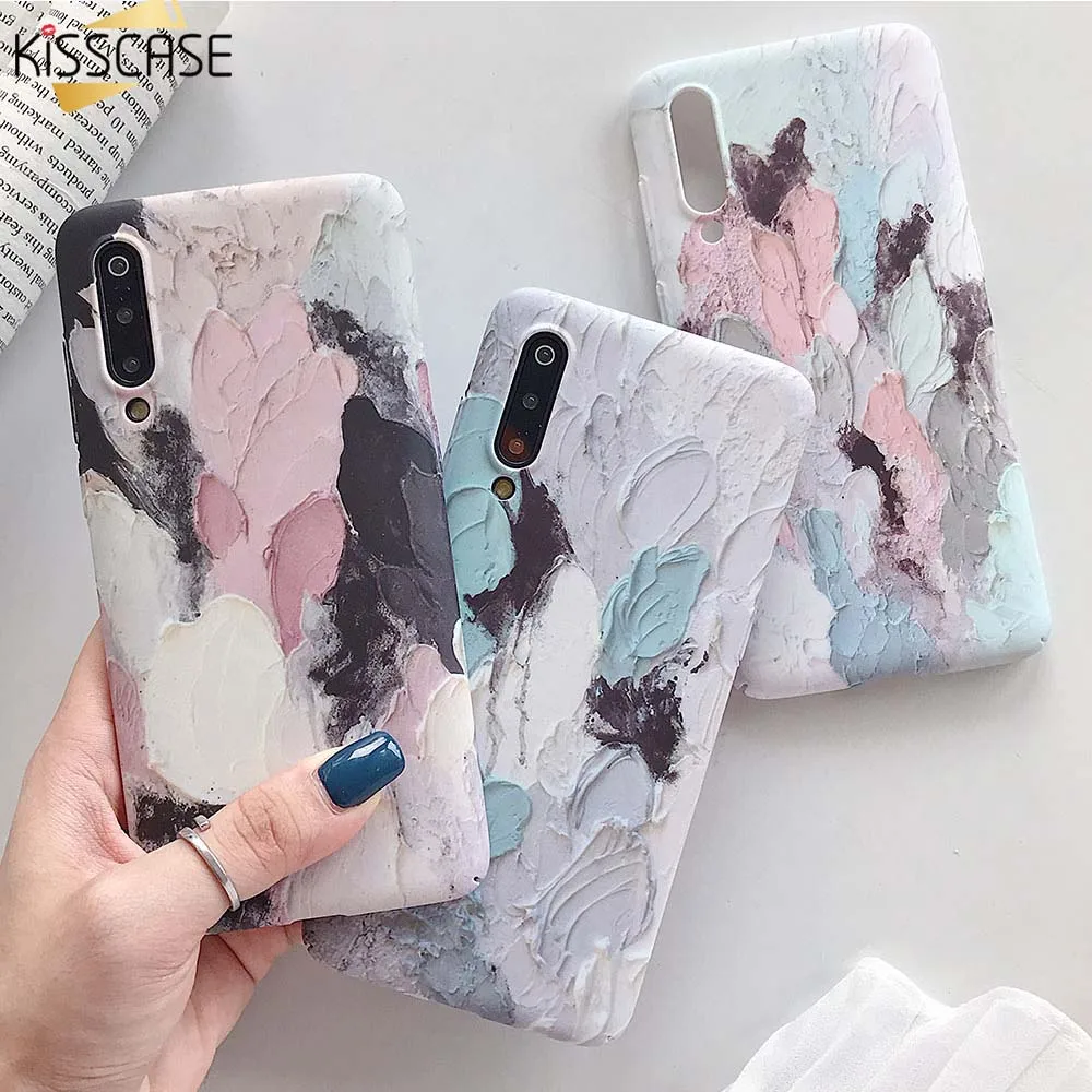 KISSCASE Luxury Case For Xiaomi Mi 8S 9SE 8SE 6 Luminous 3D Painting Phone Redmi 7 6A 6Pro Cover Fundas |