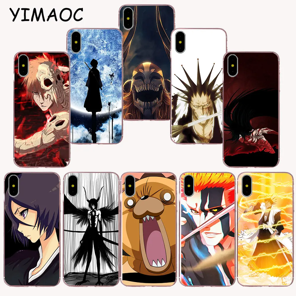 

YIMAOC 179z funny Bleach Anime Soft TPU Silicone Case for iPhone X r s Xr Xs Max 8 7 6S 6 Plus 5 5s SE