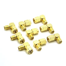 100 шт./лот SMA штекер для SMA гнездо прямой угол 90 градусов RF коаксиальный разъем для антенны