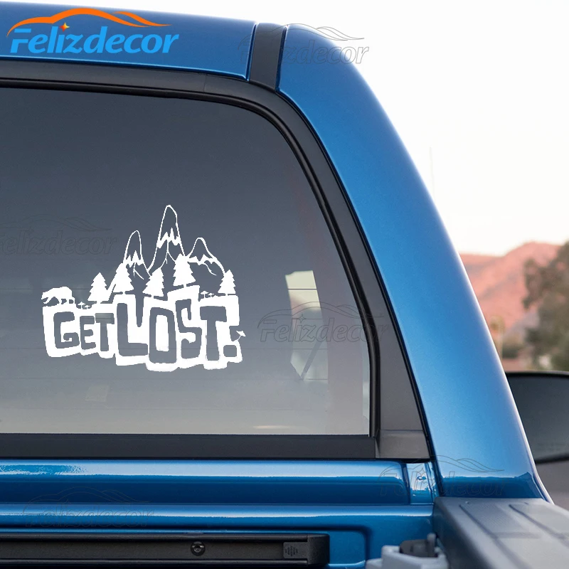 Vinyl Sticker Waterproof Decal Forest Mountains Adventure