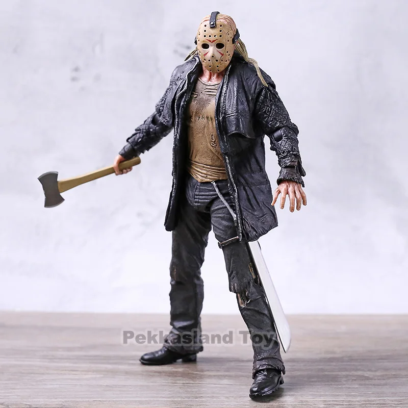 Новый NECA 2009 JASON Friday 13 Remake Voorhees Deluxe Edition конечные фигурки из ПВХ коллекция модель