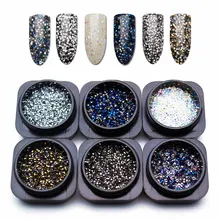 1,1 мм кристалл микро Стразы для ногтей аксессуары микс Икра Дизайн Стразы Дизайн ногтей украшения 1 бутылка MJZ1082