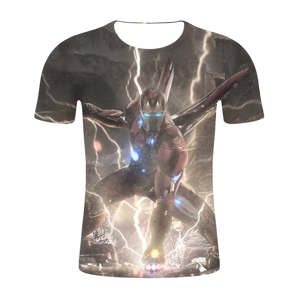 2019 4.24 Start Fight New design t shirt men/women marvel Avengers Endgame 3D print t-shirts Short sleeve Harajuku style US SIZE