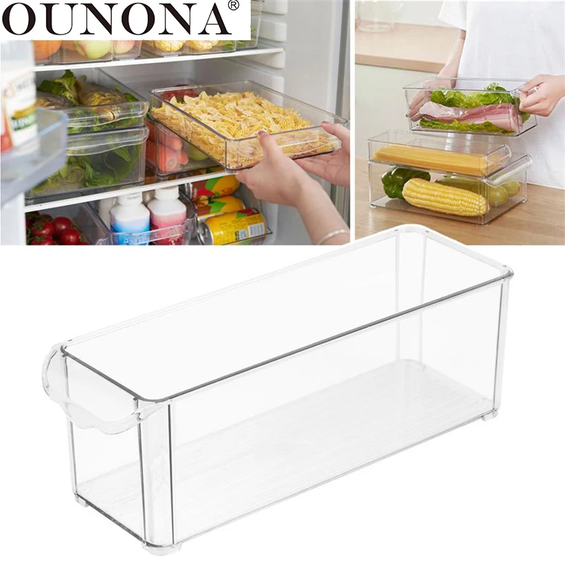 

OUNONA Kitchen Grains Beans Storage Box Refrigerator Fruit Preservation Storage Boxes Vegetables Container Bin Food Storage Case
