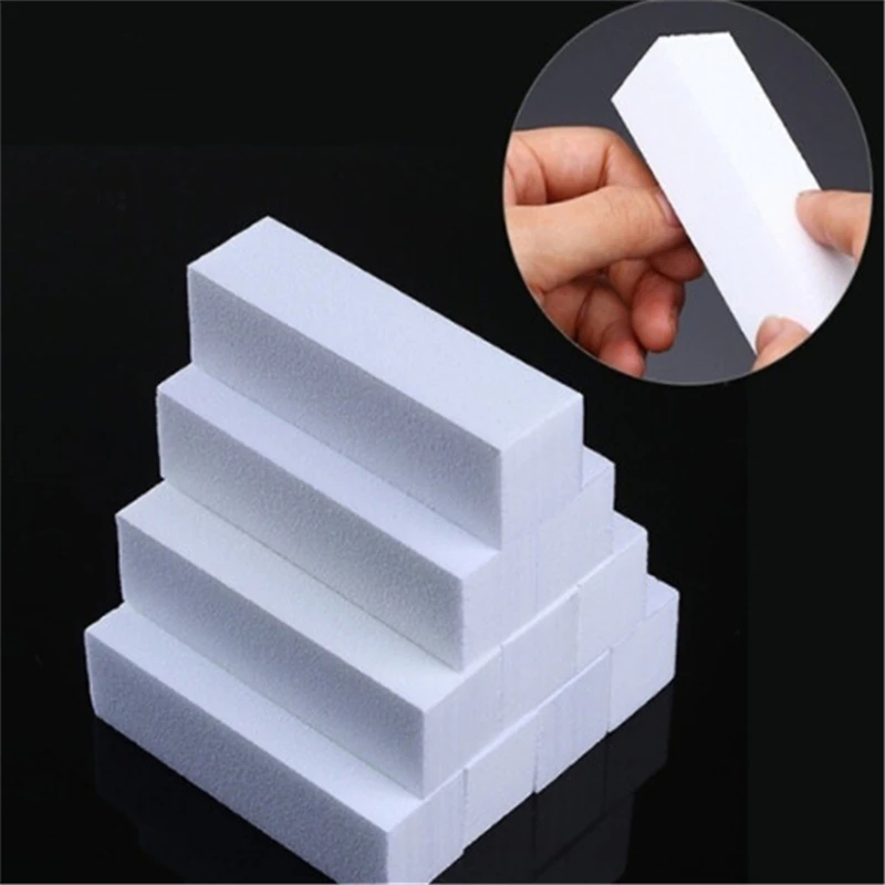

10pcs/set Sanding Sponge Nail File Buffer Block for UV Gel Nail Polish DIY Nail Art Manicure Pedicure White Nail Buffers File