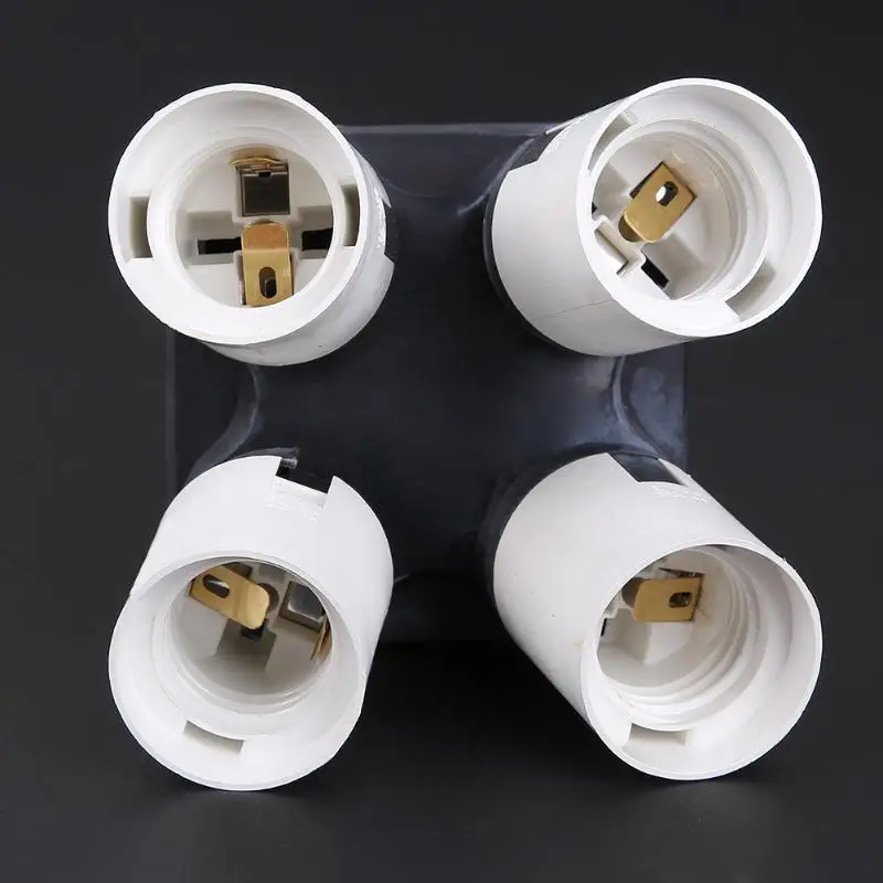 

Lamp Bulb holder E27/E40 Turn 3 E27/E14 Base LED Bulb Holder Socket Splitter 60W 100V-240V Lamp Adapter