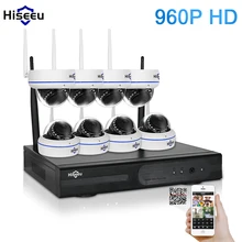 Hiseeu 8CH 960P HD Wireless IP Camera CCTV System Wireless NVR IR-CUT Bullet CCTV Camera Home Security System Surveillance Kit