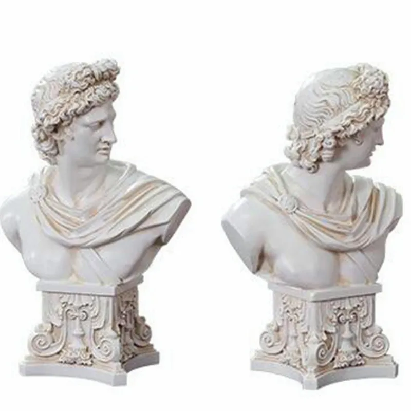 

Greek Mythology Bright God Apollo Creative Plaster Resin Sculpture Model Sketch From Nature Action Figure Collection Toy G711