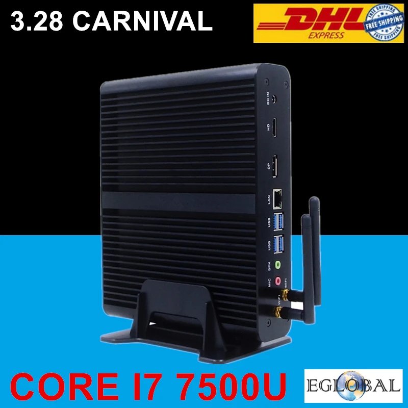 

EGLOBAL V7 i7-7500U Mini PC Windows 10 Kaby Lake Core Mini PC i7 7500U Intel HD 620 mini ordenador i7 Mini PC 7500U Barebone