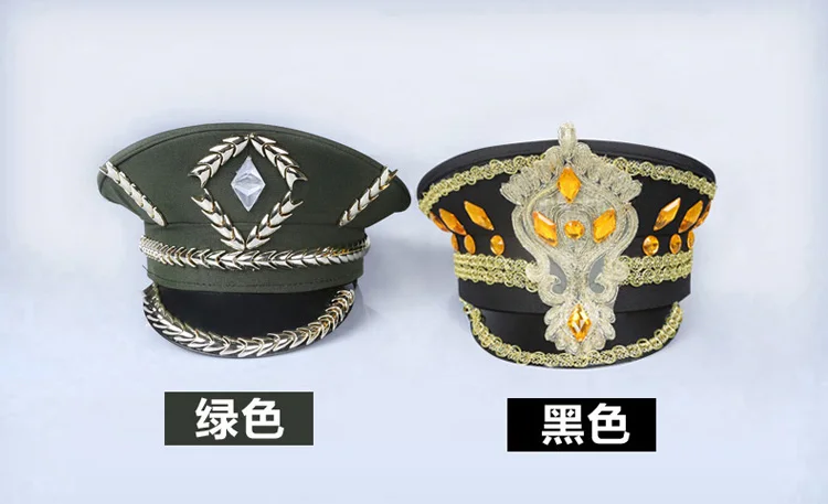 Новая военная камуфляжная большая армейская Кепка COS bar ds костюмы Кепка аксессуары шляпа ручной работы
