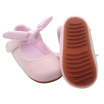 

Baby Shoes Kids Girls Princess Style Sweet Shoes Bowknot Solid Color Crib Infant Pre Walkers Non-slip First Walkers 6-32M #06