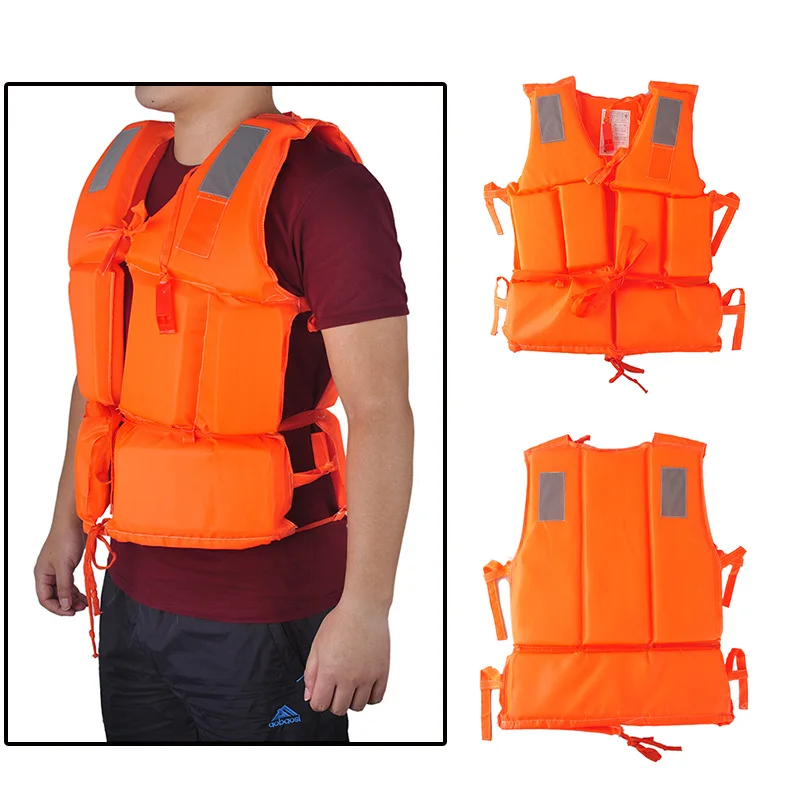 

2016 New Arrival Adult Polyester Safety Life Jacket Universal Swimming Underwater Drifting Boating Ski Surfing Vest With Whistle