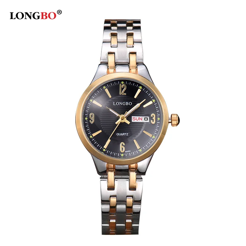 

LONGBO Fashion Watches Women Top Brand Luxury Wristwatches Male Stainless Steel Quartz Watch Relogio Masculino Hours 80084