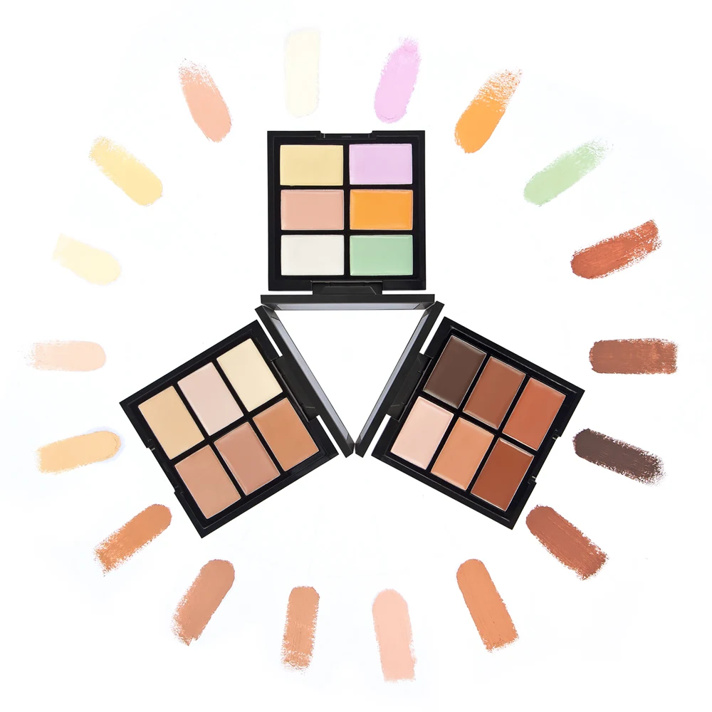 Concealer Makeup 6 Colors Cream Base Palettes Matte Contouring