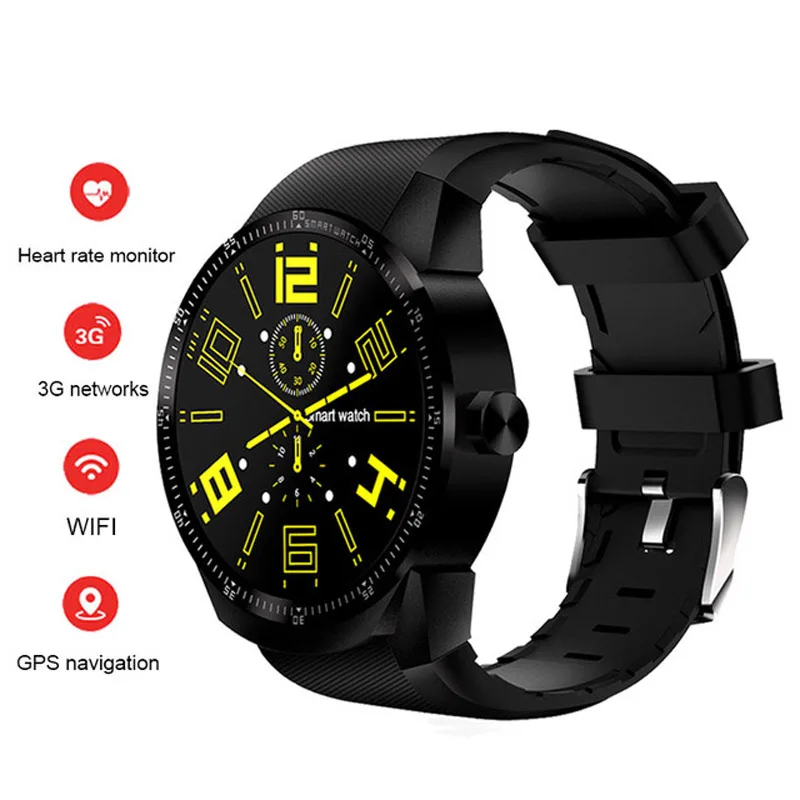 K98H 3G Smartwatch 1.3 inch Android 4.1 MTK6572A 1.2GHz Dual Core 4GB ROM IP54 Waterproof Bluetooth 3.0 GPS Smart Drop Ship | Электроника