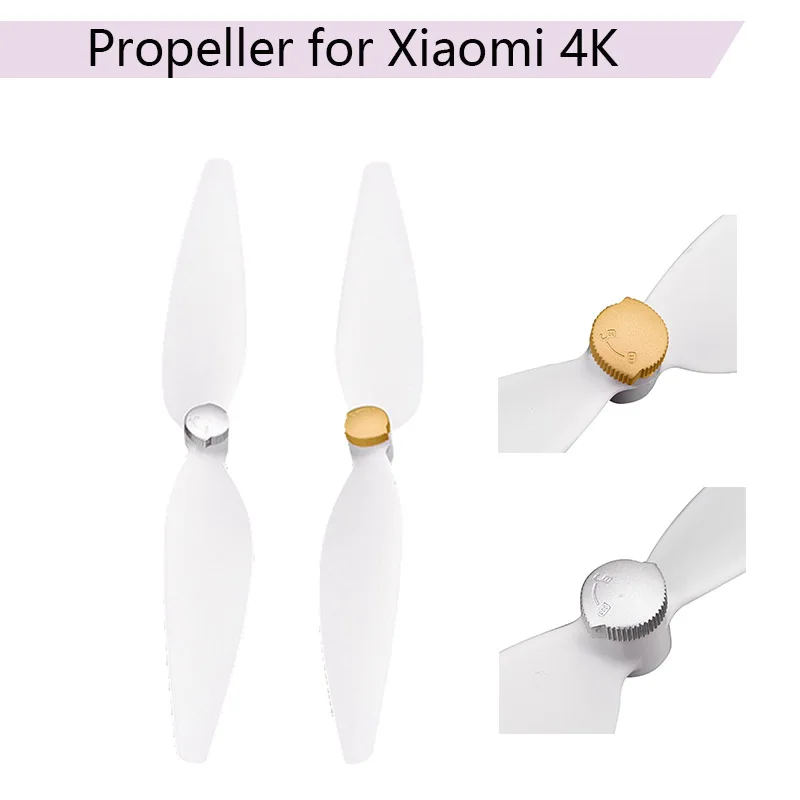 2 шт. быстроразъемный Пропеллер для XiaoMi 4K Propeller 1046 Prop blade CW CCW для MI Drone camera 4K крыло Сменные аксессуары