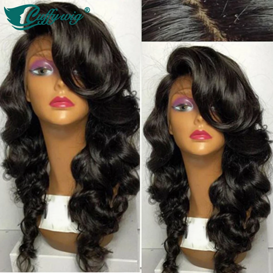 High Quality 4X4 Wavy Silk Top Wigs Unprocessed Brazilian Virgin Human