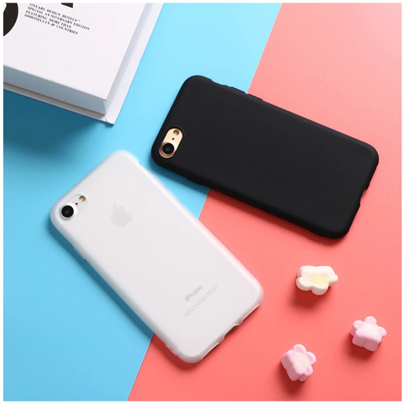 Новинка для iPhone7 7 Plus силиконовый мягкий чехол скраб из ТПУ карамельный цвет apple 6 s