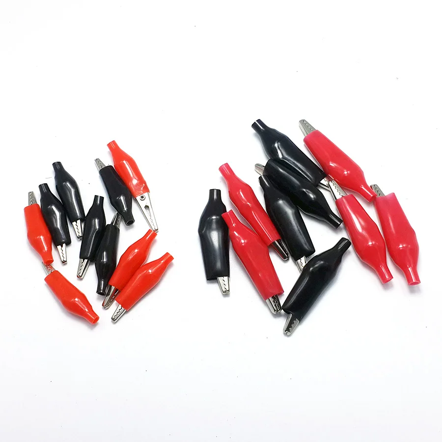 20Pcs/Lot(10PcsS+10PcsL) Alligator Clips DIY Test Leads Alligator
