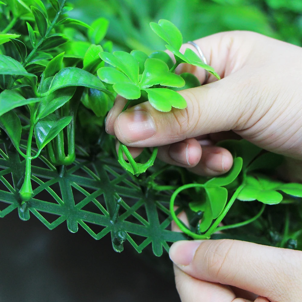 Artificial Boxwood Panels Hedge Wall Privacy Screen Topiary Plant 1x1m Greeny Walls DIY Mats Fencing Backyard Garden Decoration6