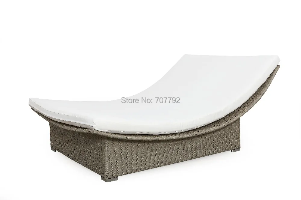 Elegant Design Outdoor Furniture Rattan Lounger Double Sofa Bed Elegant Design Outdoor Furniture Rattan
