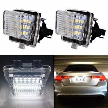 

2pccs For AMG Mercedes Benz W212 W204 W216 W221 C207 Car License Plate Lamp LED Trunk Light Number Plate Lamp Tailgate Light