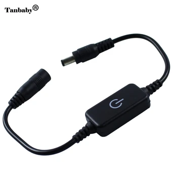 

LED DC12-24V Touch LED Dimmer Switch On/Off for LED Strip lamp black white color