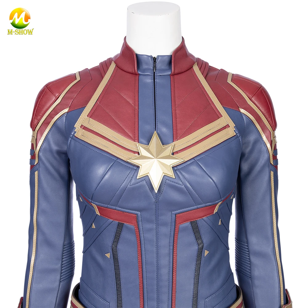 Captain Marvel Cosplay Costume - Custom Made Jumpsuit Outfit for Women, Carol Danvers Halloween Costume image 5
