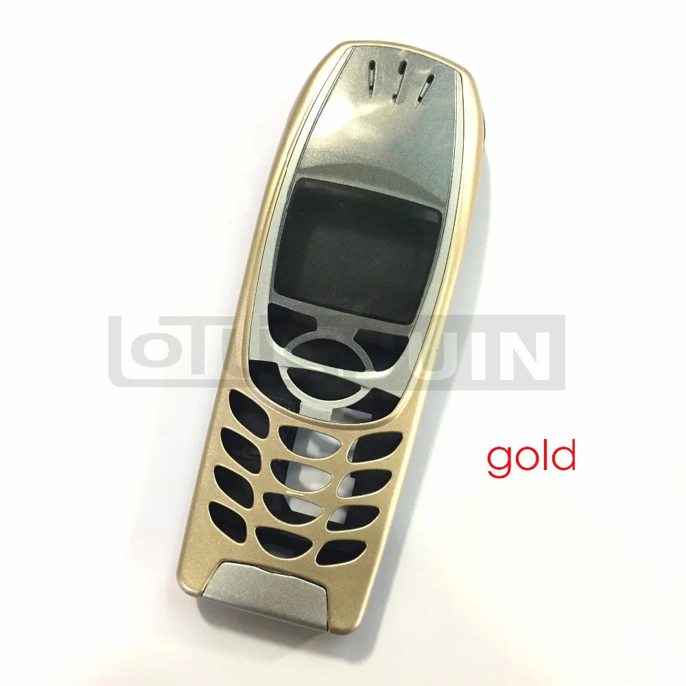 10 шт. полный мобильный телефон Корпус чехол для Nokia 6310, черный/золото/серебро/коричневый