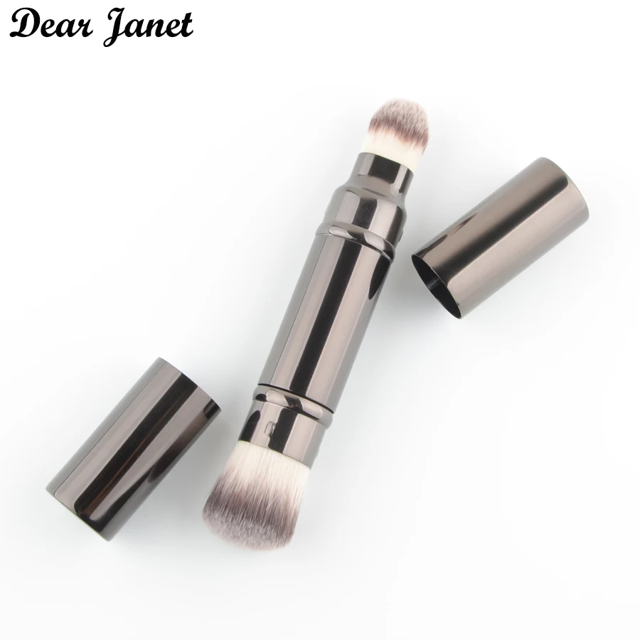 

1pc Retractable Double ended makeup brushes Foundation powder brush Make up Portable cosmetoc tool H