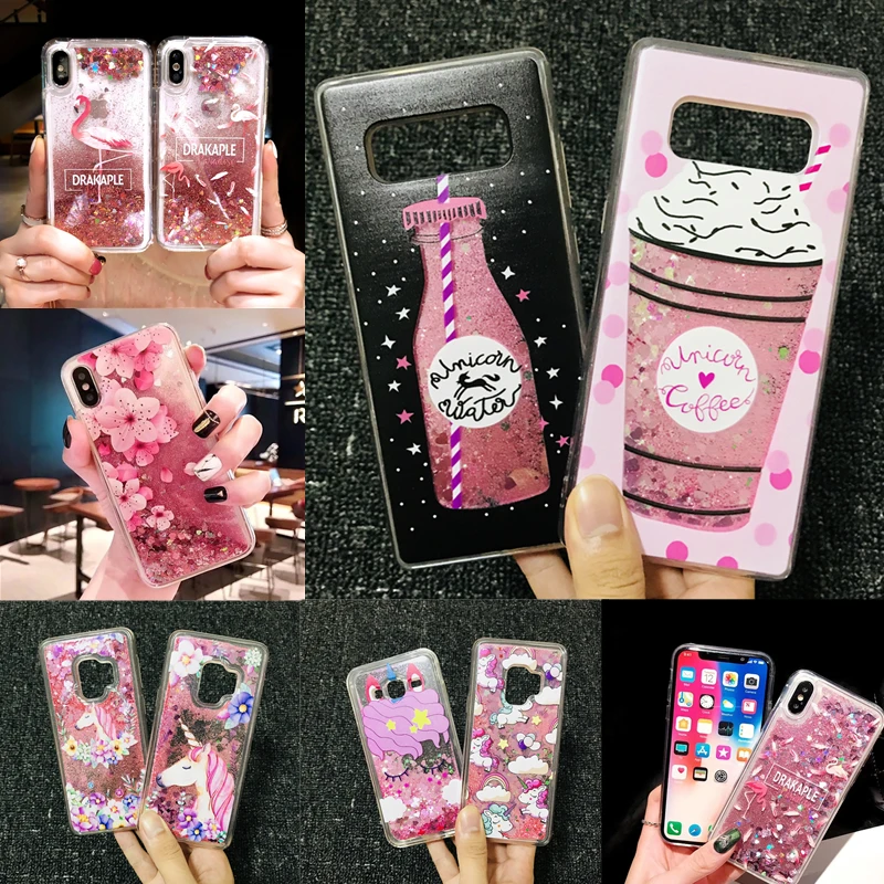 Glitter Liquid Quicksands Soft Silicone Case for Huawei P30 Pro P20 P10 P9 P8 Lite 2017 Mate 20 X 10 9 P Smart Plus 2019 Cases