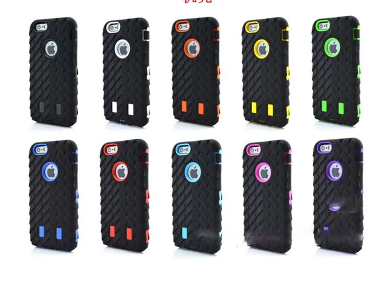 TPU + Hard Plastic 3 in 1 Heavy Duty Armor Hybrid Phone Cover for iPhone 6 (1)