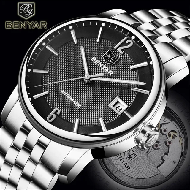 

BENYAR 2019 Top Brand New Business Men's Watches Waterproof Mechanical Men Watch Relogio Masculino reloj automatico de hombre