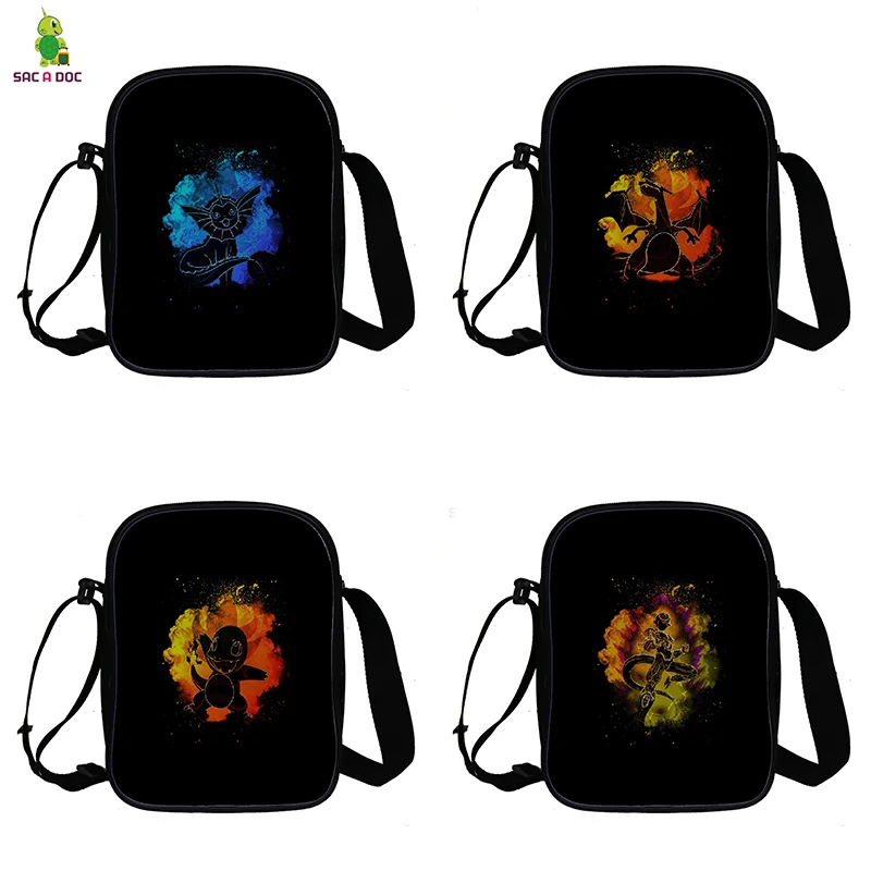 

Pokemon/Dragon Ball Z Mini Messenger Bags Kids Crossbody Handbag Women Men Travel Shoulder Bags Fashion Cartoon Messenger Bag