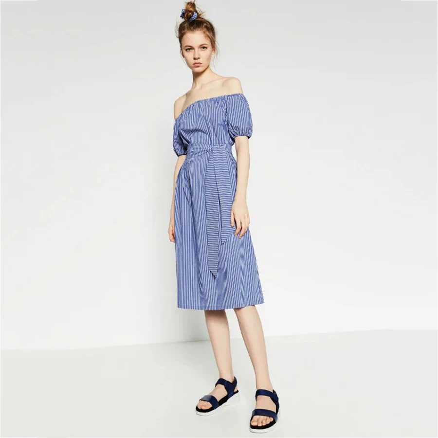 cute blue and white dresses