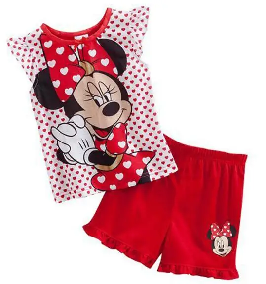 

Summer cartoon prined home clothes set kids pajamas short sleeve Girls pijamas kids baby boys pyjamas sleepwear 2-7 years old