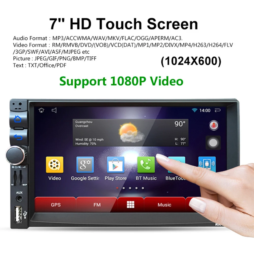 Perfect New 2Din 7 Inch Touch Screen Android 5.1 Car Multimedia Player MP5 DVD Player 1028 x 600 Bluetooth Wifi Auto Radio GPS Navigator 1 Perfect New 2Din 7 Inch Touch Screen Android 5.1 Car Multimedia Player MP5 DVD Player 1028 x 600 Bluetooth Wifi Auto Radio GPS Navigator 1